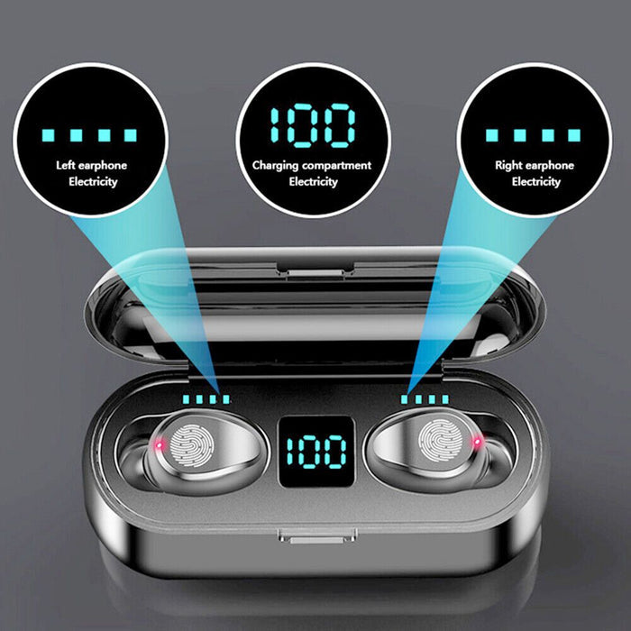 Smart Touch Ninja Dragon Bluetooth Earphones: Experience Wireless Audio Brilliance: black, dark gray wireless earbuds with ch