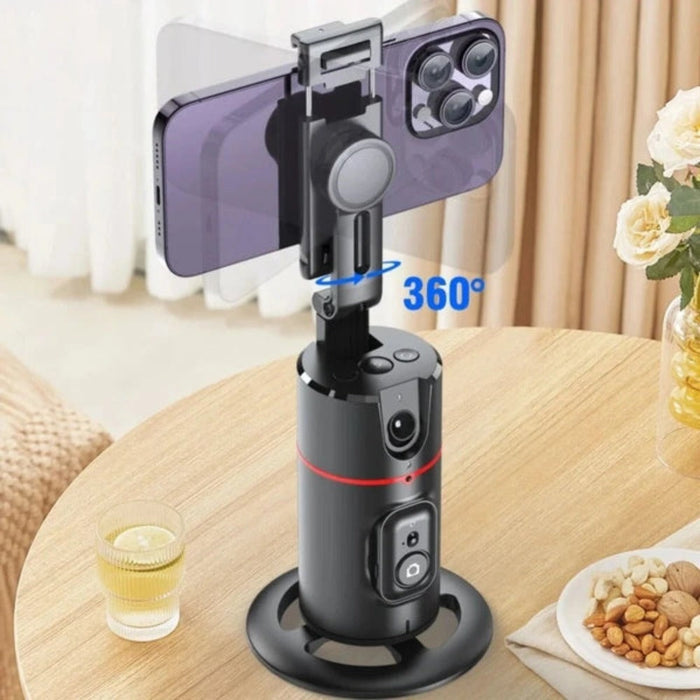SmartTrack Stabilizer: Precise Facial Tracking with Detachable Selfie Light: black, dark gray small camera-like electronic de