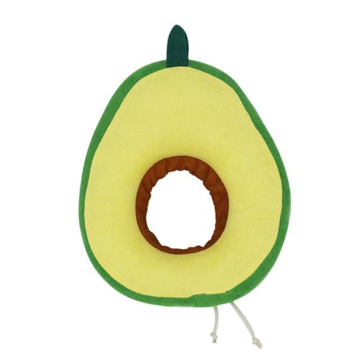 Soft Recovery Collars for Pets: yellow, green cat, cartoon fruit-themed style