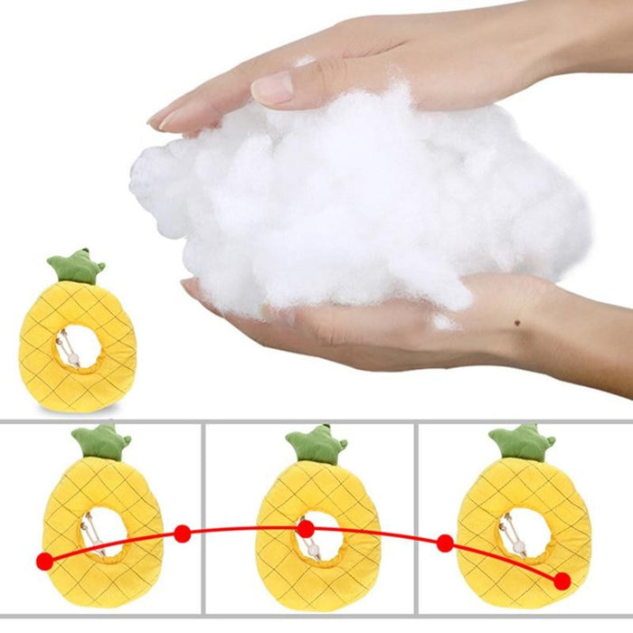 Soft Recovery Collars for Pets: yellow, green cat, cartoon fruit-themed style