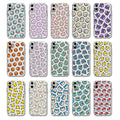 Soft TPU Shockproof Phone Case: white, clear various cartoon characters and creature faces, cartoon, kawaii style