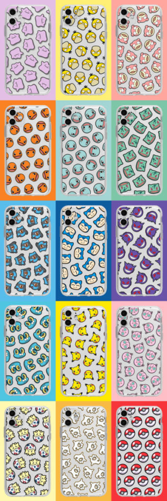 Soft TPU Shockproof Phone Case: white, clear various cartoon characters and creature faces, cartoon, kawaii style