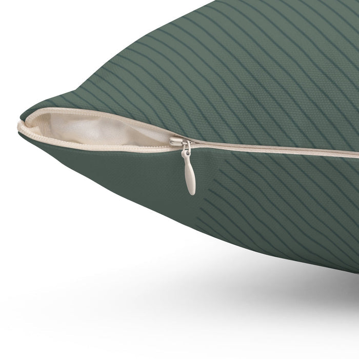 Sophisticated Forest Green Decorative Cushion, Available in 4 Sizes: dark muted green, gray-green throw pillow, minimal style