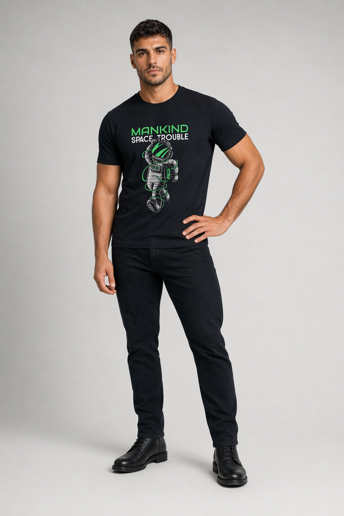 Space-Inspired Men's Short Sleeve Tee Default