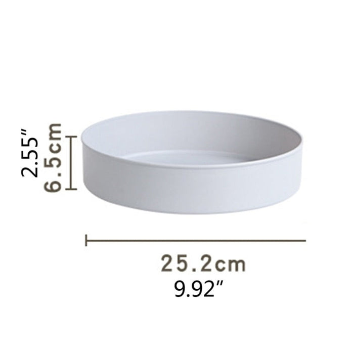 Spice and Sauce Rack Organizer that Rotates: white rotating storage tray/organizer, minimal style