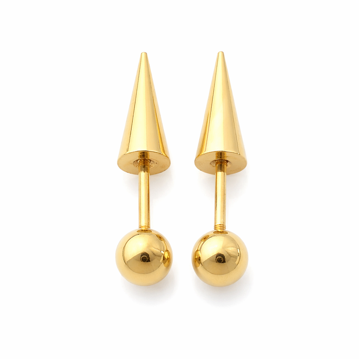 Spike Screw Earrings for All Genders Color 1