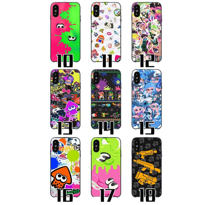 Splatoon Phone Case: Ultimate Protection & Style: black, white Splatoon-themed characters and graphics, cartoon, colorful, ga