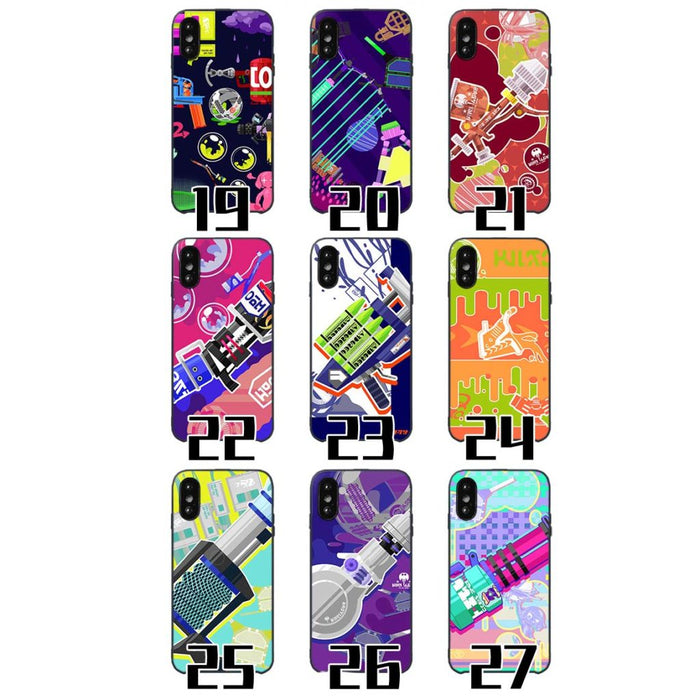 Splatoon Phone Case: Ultimate Protection & Style: black, white Splatoon-themed characters and graphics, cartoon, colorful, ga