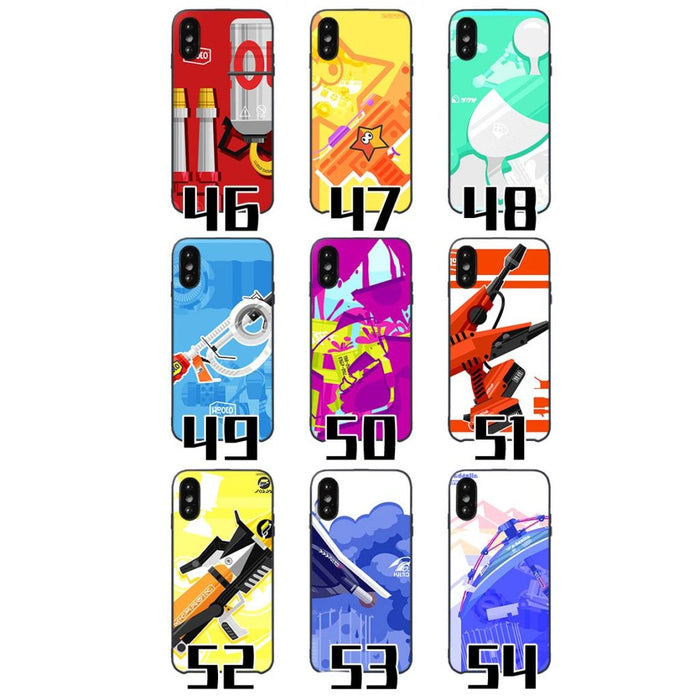 Splatoon Phone Case: Ultimate Protection & Style: black, white Splatoon-themed characters and graphics, cartoon, colorful, ga