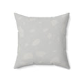 Spotted Gray Decorative Pillow, 20" x 20": light gray, off-white throw pillow, minimal style