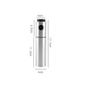 Sprayer Bottle for Olive Oil: silver, black manual grinder or dispenser, minimal modern style