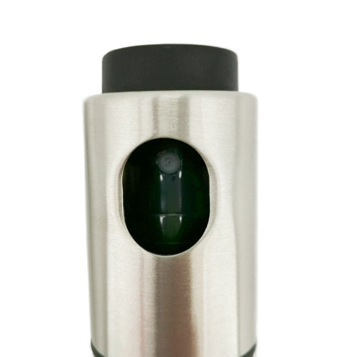Sprayer Bottle for Olive Oil: silver, black manual grinder or dispenser, minimal modern style