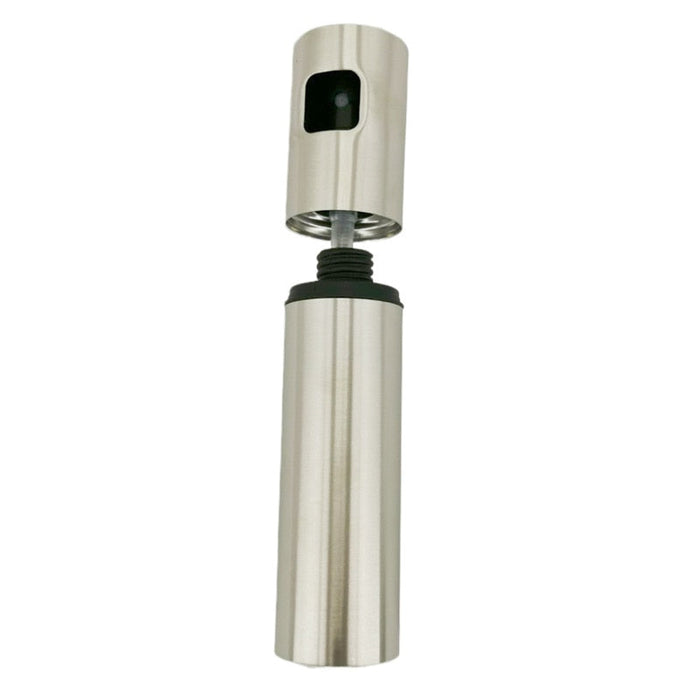 Sprayer Bottle for Olive Oil: silver, black manual grinder or dispenser, minimal modern style
