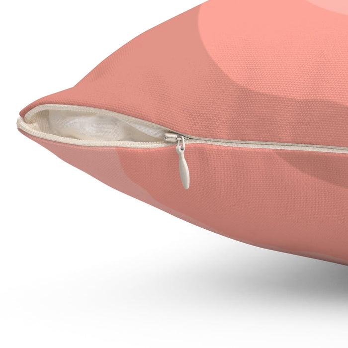 Spread Goodness Pillow, Home Decorations in 4 Different Sizes: blush pink, peach pink kindness message, minimal modern typogr