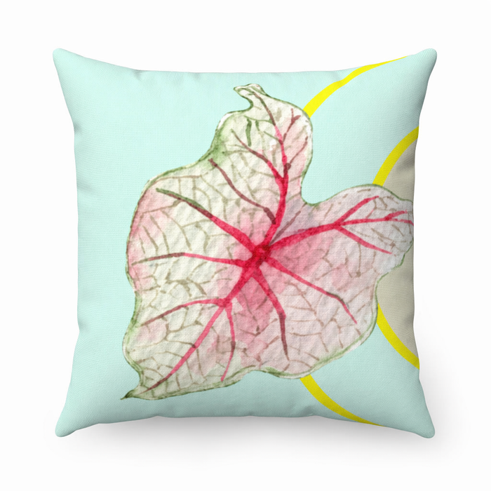 Square Pillow Home Decoration Accents - Green Leaf Design, Available in 4 Sizes Default