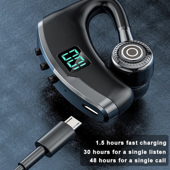 Stealth Dragon 9 Wireless Earbud with Bluetooth 5.1: black, dark gray Bluetooth-style single-ear headset/earpiece, modern tec