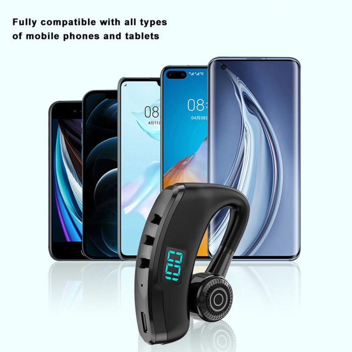 Stealth Dragon 9 Wireless Earbud with Bluetooth 5.1: black, dark gray Bluetooth-style single-ear headset/earpiece, modern tec