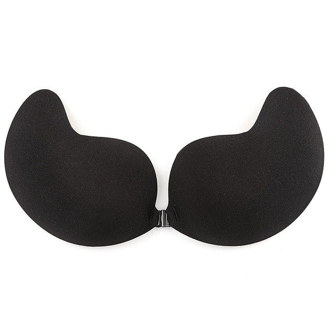 Strapless Enhancing Bra for a Flattering Silhouette: beige, peach adhesive bra cups, minimal style