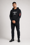 Street Style Hoodie for Men Black