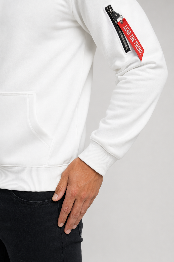 Street Style Hoodie for Men White