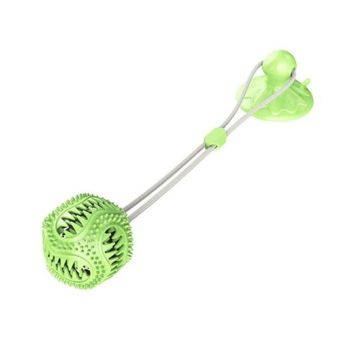 Suction Cup Dog Chew Toy: green, pink dog toy, functional pet accessory style