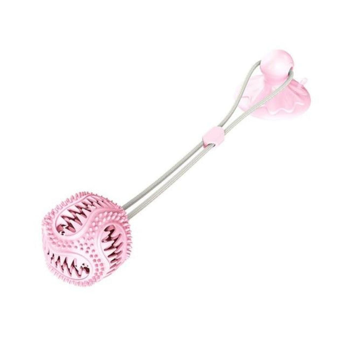 Suction Cup Dog Chew Toy: green, pink dog toy, functional pet accessory style