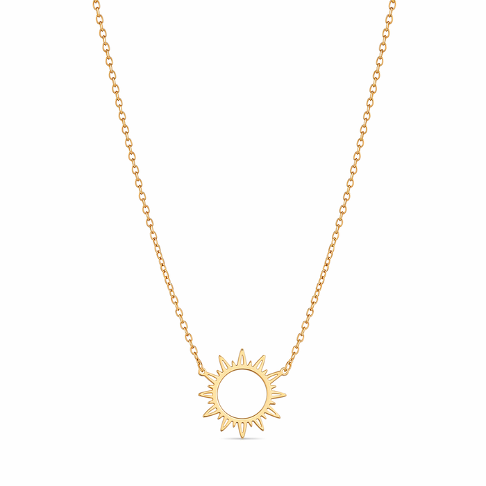 Sunlit Pendant Necklace Gold
