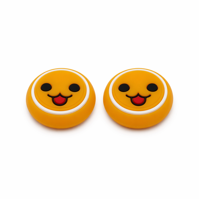 Taiko-inspired Joystick Caps for Gaming Controllers Orange