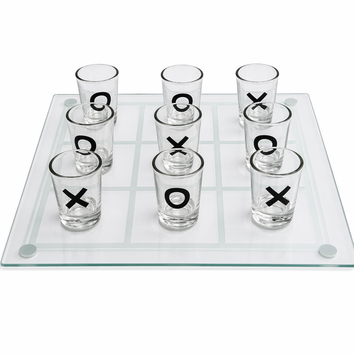 Tic Tac Toe Shot Glass Set: Purchase One, Receive One Free Default