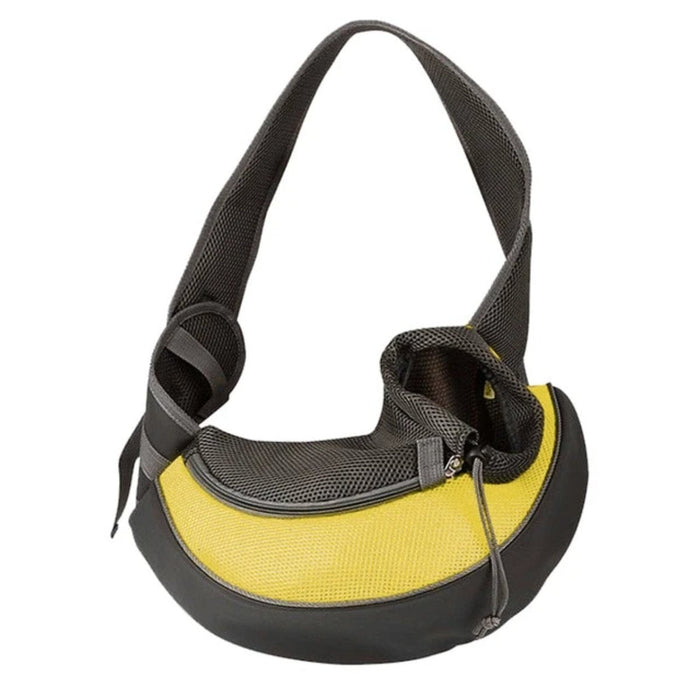 Travel Shoulder Bag for Small Dogs or Cats: dark gray, pink dog, practical casual style
