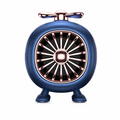 True Wireless Bluetooth 5.0 Mini Helicopter Speakers with Built-in Microphone Deep Blue