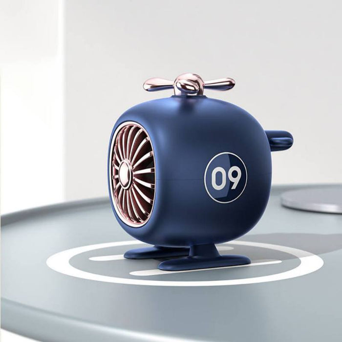 True Wireless Bluetooth 5.0 Mini Helicopter Speakers with Built-in Microphone: pink, silver cartoon helicopter theme, cute ca