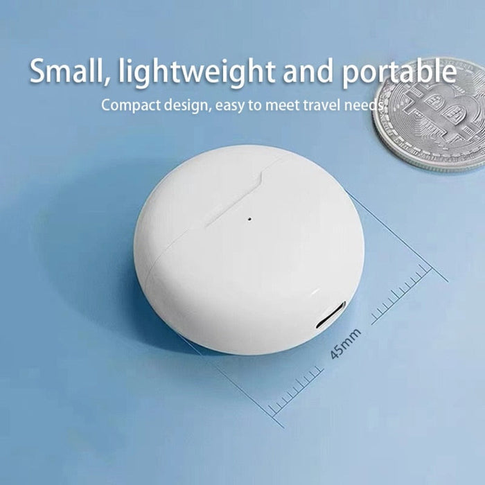 True Wireless Bluetooth Earbuds of Dragon 6 Lineage: white, black wireless earbuds with charging cases, minimal modern style