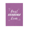 Ultimate Grandma Blanket Cozy Throw: purple, white blanket or throw, cute typographic style
