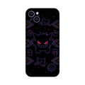 Umbreon Anime Phone Cases with Graphics: black, gold black cat character, cartoon, celestial style