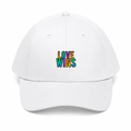 Unisex Twill Cap - Rainbow Love Triumphs White