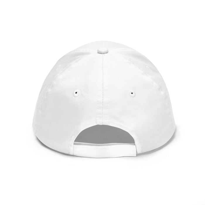 Unisex Twill Cap, Rainbow Love Triumphs: white, multicolor Love Wins pride theme, minimal style