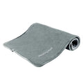 USB Heat Pad for On-The-Go Warmth: gray, orange rectangular electric heating pad, minimal style