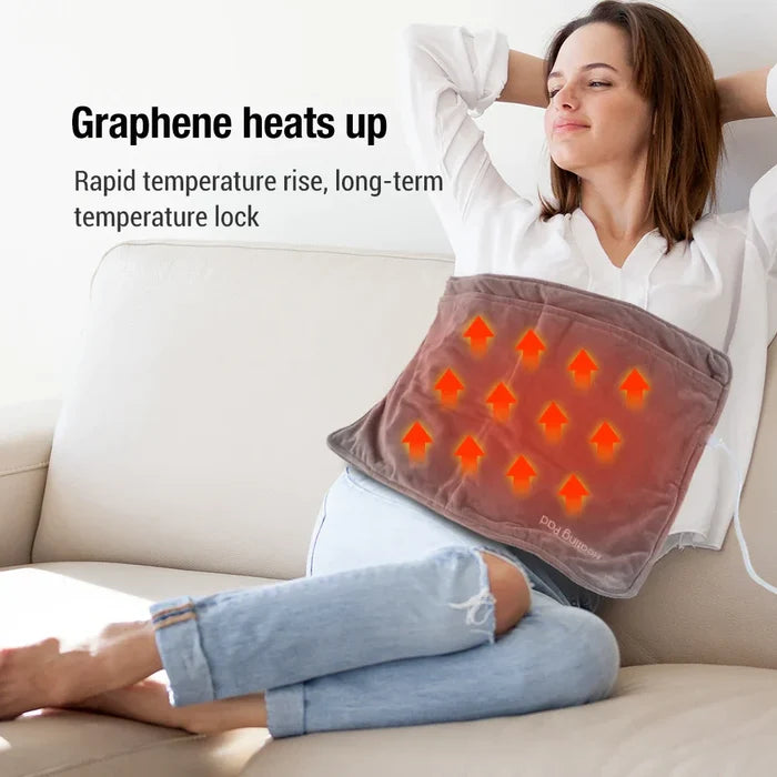 USB Winter Foot Warmers: brown, orange heated pad, minimal style
