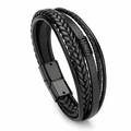 Vegan Leather Bracelet with a Layered Appearance 1