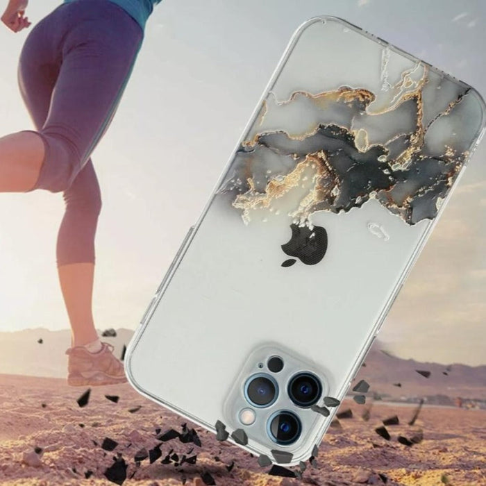 Vibrant Flexible Silicone iPhone Case: clear, transparent phone case, abstract artistic style