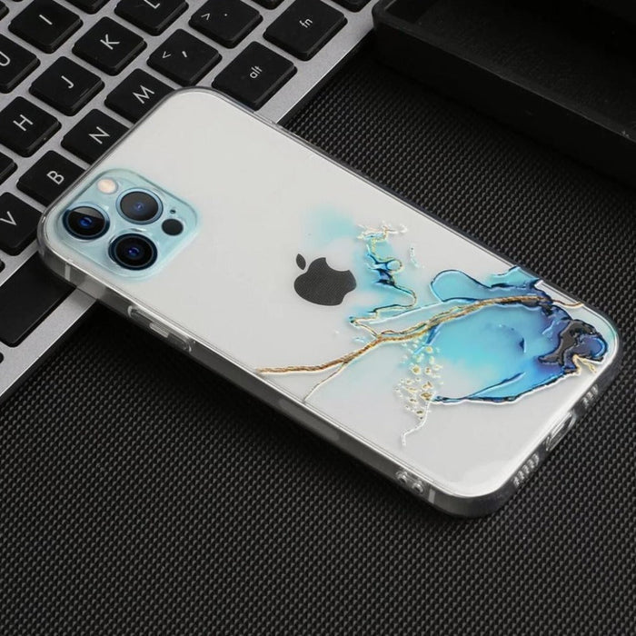Vibrant Flexible Silicone iPhone Case: clear, transparent phone case, abstract artistic style