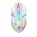Vibrant Illuminated Wired Gaming Mouse White