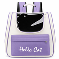 Vibrant Ventilated Feline Backpack for Exploring Purple