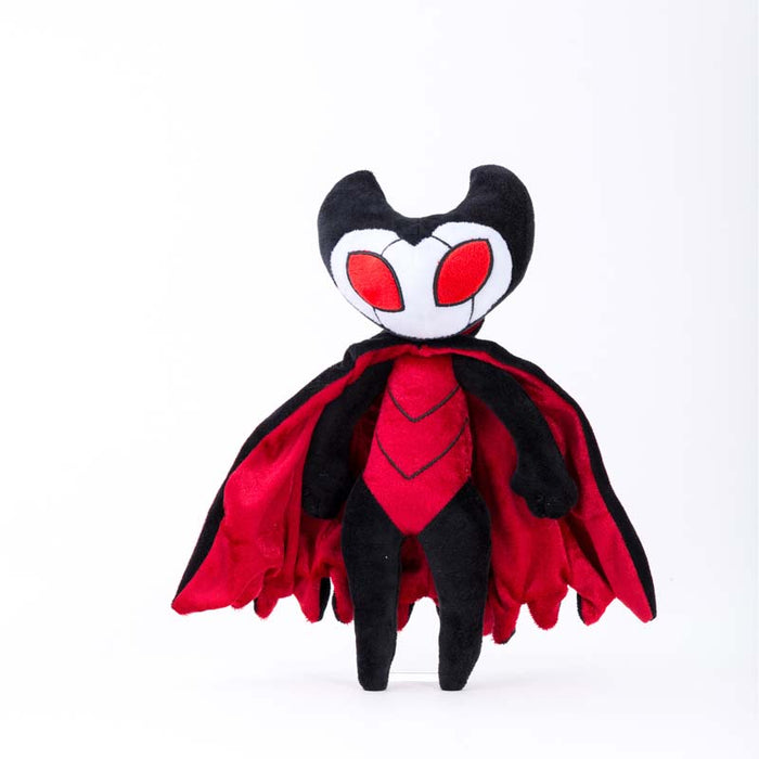 Void Knights Plush Toys for Gamers: white, black horned cartoon character, cartoon, game-inspired style