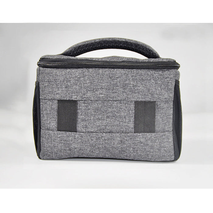 Water-Resistant Camera Case for Travel: heather gray, black camera bag, minimal style