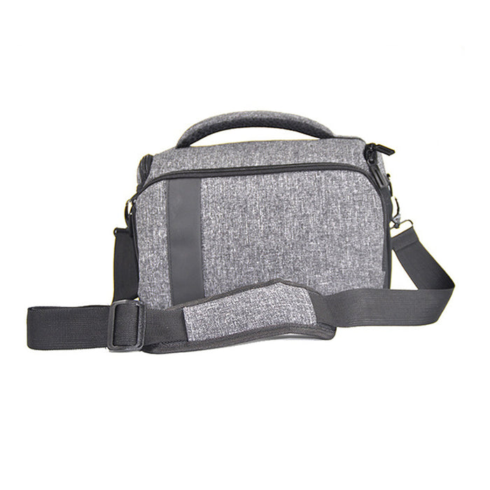 Water-Resistant Camera Case for Travel: heather gray, black camera bag, minimal style
