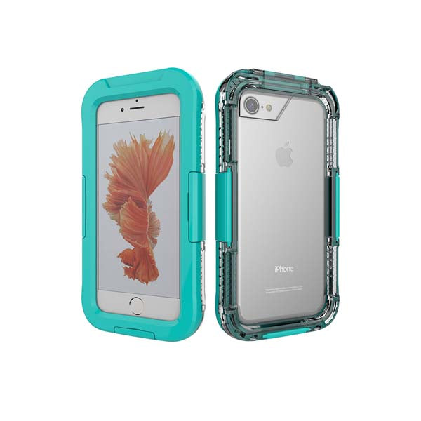 Water-Resistant Durable Protective Cover for iPhone 7, 7 Plus, 8, 8 Plus: transparent, black smartphone protective case, mini
