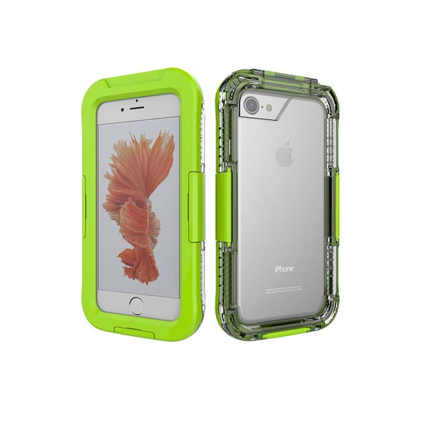 Water-Resistant Durable Protective Cover for iPhone 7, 7 Plus, 8, 8 Plus: transparent, black smartphone protective case, mini
