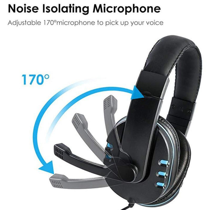 Wired Stereo Gaming Headset, Dragon Space S3600: black, red wired over-ear headset, gaming headset style